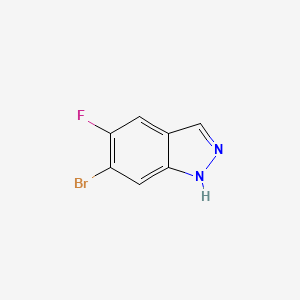 molecular formula C7H4BrFN2 B572376 6-Bromo-5-fluoro-1H-indazole CAS No. 1286734-85-7