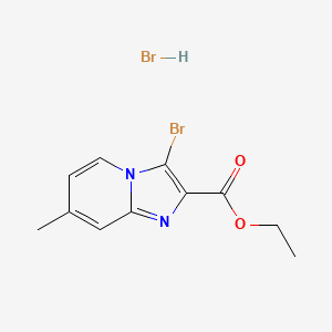 Ethyl 3-bromo-7-methylimidazo[1,2-a]pyridine-2-carboxylate hydrobromide