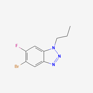 molecular formula C9H9BrFN3 B572391 5-Bromo-6-fluoro-1-propylbenzotriazole CAS No. 1365271-97-1