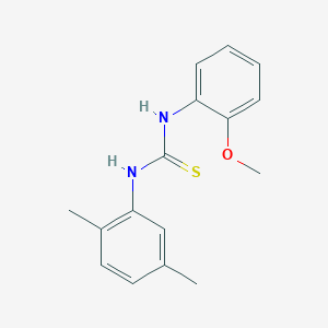 molecular formula C16H18N2OS B5723950 1-(2,5-Dimethylphenyl)-3-(2-methoxyphenyl)thiourea 