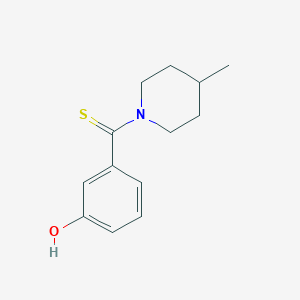 3-[(4-methyl-1-piperidinyl)carbonothioyl]phenol