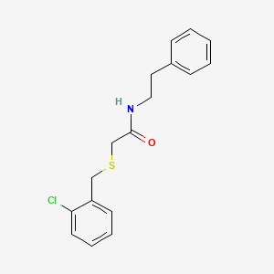 2-[(2-chlorobenzyl)thio]-N-(2-phenylethyl)acetamide