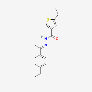 5-ethyl-N'-[1-(4-propylphenyl)ethylidene]-3-thiophenecarbohydrazide