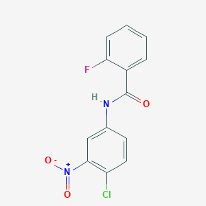 N-(4-chloro-3-nitrophenyl)-2-fluorobenzamide