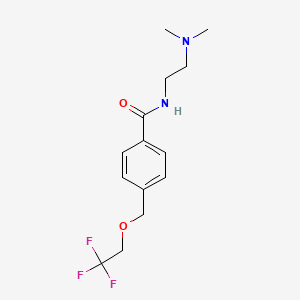 molecular formula C14H19F3N2O2 B5724054 N-[2-(dimethylamino)ethyl]-4-[(2,2,2-trifluoroethoxy)methyl]benzamide 