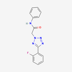 2-[5-(2-fluorophenyl)-2H-tetrazol-2-yl]-N-phenylacetamide