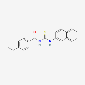 molecular formula C21H20N2OS B5724088 N-(naphthalen-2-ylcarbamothioyl)-4-(propan-2-yl)benzamide 
