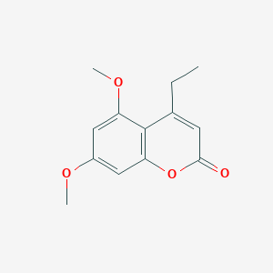 molecular formula C13H14O4 B5724130 4-Ethyl-5,7-dimethoxychromen-2-one CAS No. 64231-06-7