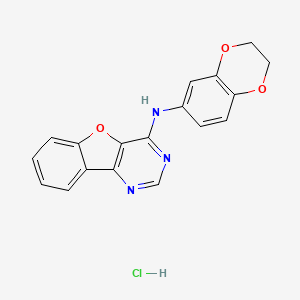 molecular formula C18H14ClN3O3 B5724423 N-(2,3-dihydro-1,4-benzodioxin-6-yl)[1]benzofuro[3,2-d]pyrimidin-4-amine hydrochloride 