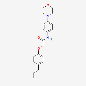molecular formula C21H26N2O3 B5724460 N-[4-(morpholin-4-yl)phenyl]-2-(4-propylphenoxy)acetamide 