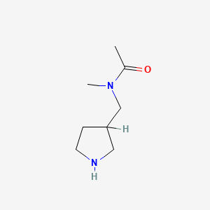molecular formula C8H16N2O B572457 N-Methyl-N-pyrrolidin-3-ylmethyl-acetamide CAS No. 1257315-97-1