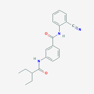 molecular formula C20H21N3O2 B5724665 N-(2-CYANOPHENYL)-3-(2-ETHYLBUTANAMIDO)BENZAMIDE 