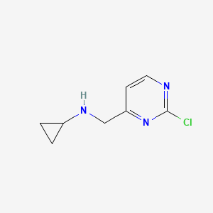N-((2-Chloropyrimidin-4-yl)methyl)cyclopropanamine