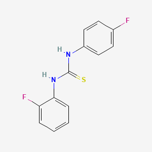 molecular formula C13H10F2N2S B5724701 1-(2-Fluorophenyl)-3-(4-fluorophenyl)thiourea 