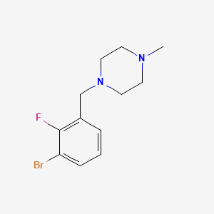 1-Bromo-2-fluoro-3-(4-methylpiperazinomethyl)benzene