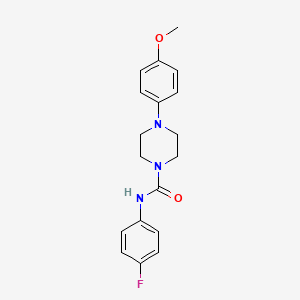molecular formula C18H20FN3O2 B5724841 N-(4-fluorophenyl)-4-(4-methoxyphenyl)piperazine-1-carboxamide 