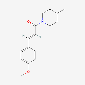 molecular formula C16H21NO2 B5724912 (E)-3-(4-methoxyphenyl)-1-(4-methylpiperidin-1-yl)prop-2-en-1-one 
