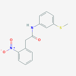 molecular formula C15H14N2O3S B5724939 N-[3-(methylsulfanyl)phenyl]-2-(2-nitrophenyl)acetamide 