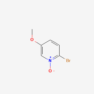 molecular formula C6H6BrNO2 B572503 2-Bromo-5-methoxypyridine 1-oxide CAS No. 1305322-98-8