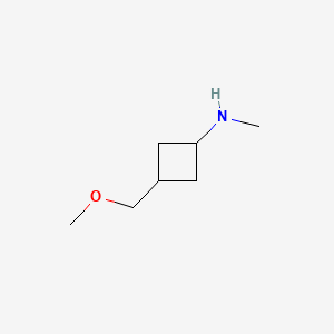 molecular formula C7H15NO B572505 cis-3-(Methoxymethyl)-N-methylcyclobutanamine CAS No. 1268521-13-6