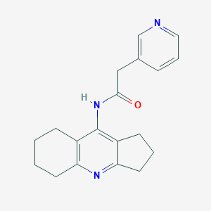 molecular formula C19H21N3O B5725067 N-(2,3,5,6,7,8-hexahydro-1H-cyclopenta[b]quinolin-9-yl)-2-pyridin-3-ylacetamide 