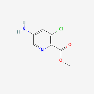 B572515 Methyl 5-amino-3-chloropyridine-2-carboxylate CAS No. 1256825-20-3