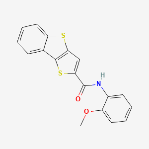 molecular formula C18H13NO2S2 B5725166 N-(2-methoxyphenyl)thieno[3,2-b][1]benzothiophene-2-carboxamide 