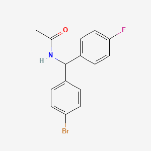 N-[(4-Bromophenyl)(4-fluorophenyl)methyl]acetamide