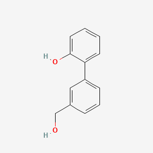 molecular formula C13H12O2 B572523 2-(3-Hydroxymethylphenyl)phenol CAS No. 1255636-40-8