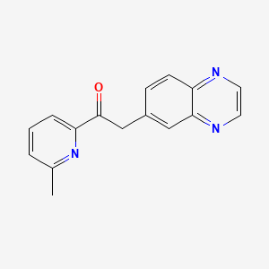 1-(6-Methylpyridin-2-yl)-2-(quinoxalin-6-yl)ethanone