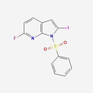 6-Fluoro-2-iodo-1-(phenylsulfonyl)-1H-pyrrolo[2,3-b]pyridine
