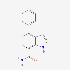 4-Phenyl-1H-indole-7-carboxamide