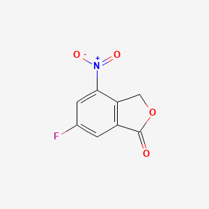 molecular formula C8H4FNO4 B572538 6-Fluoro-4-nitroisobenzofuran-1(3H)-one CAS No. 1207453-90-4