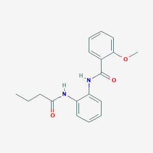 molecular formula C18H20N2O3 B5725421 N-[2-(butanoylamino)phenyl]-2-methoxybenzamide 