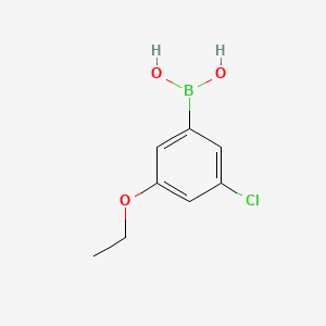 molecular formula C8H10BClO3 B572545 (3-Chloro-5-ethoxyphenyl)boronic acid CAS No. 1256345-73-9