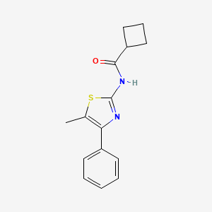 molecular formula C15H16N2OS B5725463 N-(5-methyl-4-phenyl-1,3-thiazol-2-yl)cyclobutanecarboxamide 