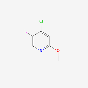 molecular formula C6H5ClINO B572567 4-Chloro-5-iodo-2-methoxypyridine CAS No. 1261488-16-7
