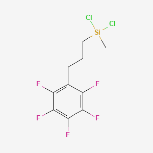 molecular formula C10H9Cl2F5Si B572568 PENTAFLUOROPHENYLPROPYLMETHYLDICHLOROSILANE CAS No. 1220126-66-8