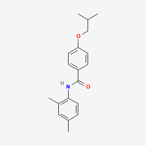 molecular formula C19H23NO2 B5725710 N-(2,4-dimethylphenyl)-4-(2-methylpropoxy)benzamide 