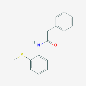 molecular formula C15H15NOS B5725736 N-(2-methylsulfanylphenyl)-2-phenylacetamide 