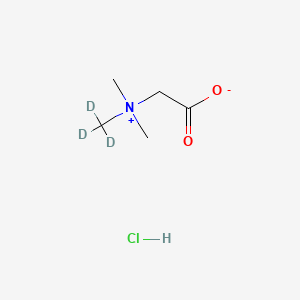 molecular formula C5H12ClNO2 B572577 Betaine-d3 Hydrochloride CAS No. 1219349-47-9