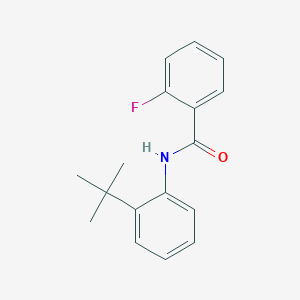 molecular formula C17H18FNO B5725829 N-(2-tert-butylphenyl)-2-fluorobenzamide 