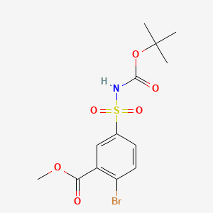 Methyl N-Boc-2-bromo-5-sulfamoylbenzoate
