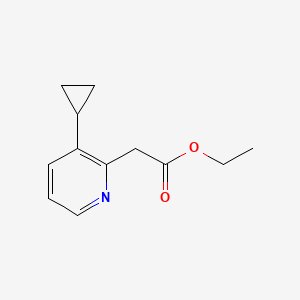 Ethyl 2-(3-cyclopropylpyridin-2-yl)acetate