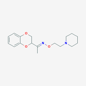 molecular formula C17H24N2O3 B5725965 (1E)-1-(2,3-dihydro-1,4-benzodioxin-2-yl)-N-[2-(piperidin-1-yl)ethoxy]ethanimine 