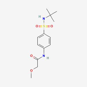 molecular formula C13H20N2O4S B5725991 N-[4-(tert-butylsulfamoyl)phenyl]-2-methoxyacetamide 