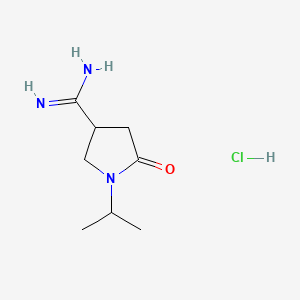 1-Isopropyl-2-oxopyrrolidine-4-carboxamidine hydrochloride