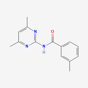 molecular formula C14H15N3O B5726056 N-(4,6-dimethylpyrimidin-2-yl)-3-methylbenzamide 