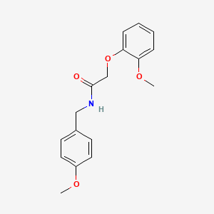 molecular formula C17H19NO4 B5726094 N-(4-methoxybenzyl)-2-(2-methoxyphenoxy)acetamide 