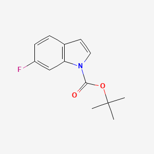molecular formula C13H14FNO2 B572611 1-Boc-6-Fluoro-1H-indole CAS No. 1208459-96-4